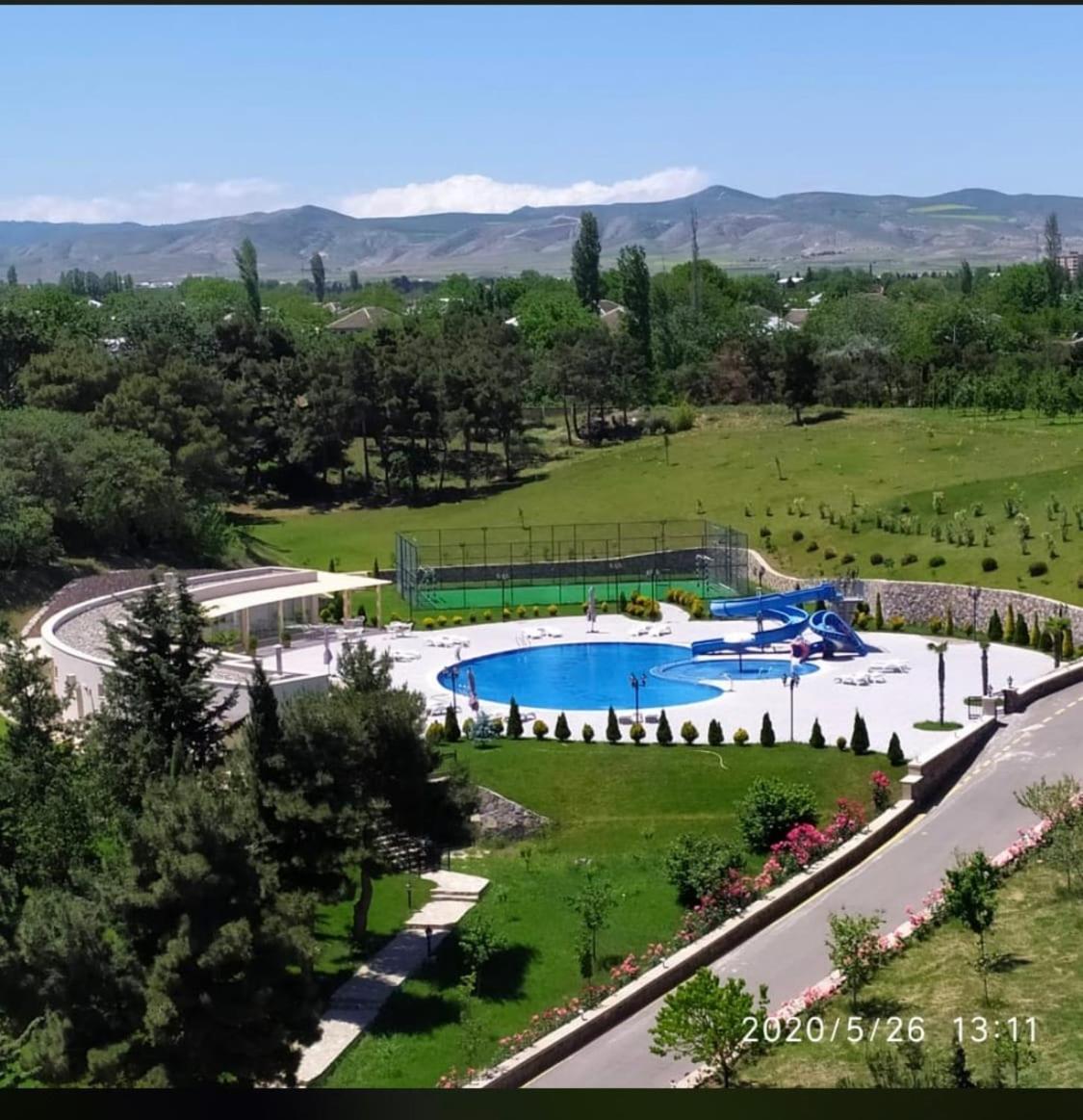 Ayan Palace Hotel Tovuz Exteriör bild
